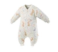 SONARIN Saco de dormir para bebés con mangas extraíbles, 3.5 Tog,de algodón orgánico, diferentes tamaños, para Niños Niñas 6 meses a 6 años
