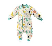 SONARIN Saco de dormir para bebés con mangas extraíbles, 3.5 Tog,de algodón orgánico, diferentes tamaños, para Niños Niñas 6 meses a 6 años