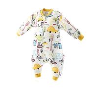 SONARIN Saco de dormir para bebés con mangas extraíbles,Delgado,2.5 Tog,de algodón orgánico, diferentes tamaños, para Niños Niñas 6 meses a 6 años