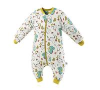 SONARIN Saco de dormir para bebés con mangas extraíbles,Delgado,2.5 Tog,de algodón orgánico, diferentes tamaños, para Niños Niñas 6 meses a 6 años