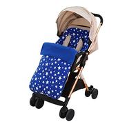 SONARIN Saco Silla de Paseo universal,Protección antideslizante,Cosy Toes,Forro Polar térmico Deluxe(Azul)