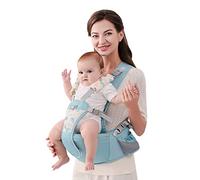 SONARIN Simple Portabebé Asiento de Cadera,Mochila Portabebés con Asiento de Cadera Ergonómico Multifuncional Portador de Bebé Portabebés Transpirable para Recién Nacidos 0-36 Meses(Verde)