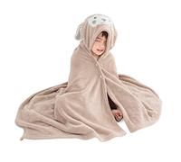 SONARIN Toalla Bebé con Capucha,Toalla de Baño para Niños Bebé Albornoz con Capucha Capa de Baño Extra Grande Suave y Absorbente Toalla Baño Manta para Niños y Niñas 70 x 140CM(Camello)