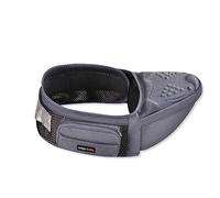 SONARIN Transpirable Ergonómico Portabebé Asiento de Cadera,Portador de Bebé Multifuncional Taburete de Cintura Ligero con Bolsillo Lateral para Bebé Niño Pequeño 0-36 Meses(Gris)