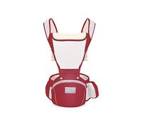 SONARIN Transpirable Multifunción Mochila Portabebés con Asiento de Cadera,Portabebés Portador de Bebé Ergonómico Todas las Posiciones para Recién Nacidos Niños 0-36 Meses(Rojo)