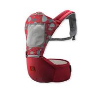 SONARIN Transpirable Multifuncional Mochila Portabebés con Asiento de Cadera,Portabebés Ergonómico Portador de Bebé Multiposición para Recién Nacidos Niños 0-36 Meses(Rojo)