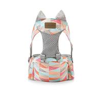 SONARIN Transpirable Portabebé Asiento de Cadera,Mochila Portabebés con Asiento de Cadera Ergonómico Multifuncional Portador de Bebé Portabebés para Recién Nacidos 0-36 Meses(Geometría)