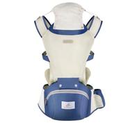 SONARIN Transpirable Verano Mochila Portabebés con Asiento de Cadera,Multifuncional 3 en 1 Portabebé Ergonómico Portador de Bebé Multiposición para Recién Nacidos 0-36 Meses(Azul Oscuro)