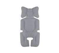 SONARIN Universal Colchoneta Silla Paseo,Cojín Carro Bebe Suave Grueso Funda Silla Paseo Cojín de Asiento Reductor de Asiento Reversible para Cochecitos Sillas de Coche(Gris)