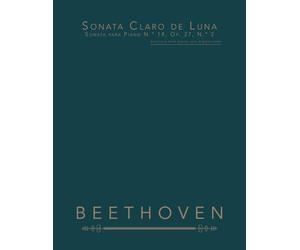 Sonata Claro de Luna, Sonata para Piano N.º 14, Op. 27, N.º 2: partitura para piano, con digitaciones