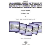 Sonata in D minor - Alto Recorder - Book