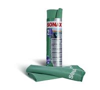 SONAX 04165410 Paños De Microfibra PLUS Interior Y Cristal (2 Unid.) 2 Piezas