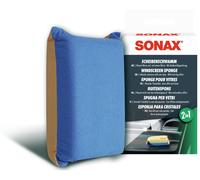 SONAX Esponja para Parabrisas (1 Unidad), Absorbe la Humedad y Deja una Fina película con Efecto antivaho | N.° 04171000