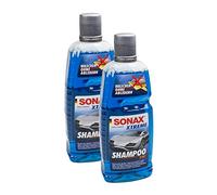 SONAX 2 x 02153000 Xtreme Champú 2 en 1 limpiador de coche, 1 litro