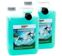 Sonax 2x 5 Litro Limpiacristales Listo Ocean-Fresh Agua de Limpiaparabrisas
