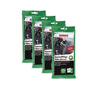 SONAX 4 x 04151000 plástico Cuidado Toallitas húmedas 10 Unidades, Brillante