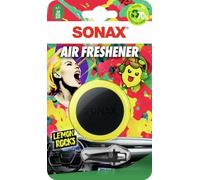 SONAX Ambientador Air Freshener Lemon Rocks (1 pieza) con un refrescante aroma a lima picante y una percepción de fragancia duradera para el interior del vehículo | Art-No. 03650410