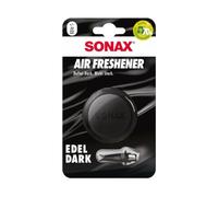 SONAX Ambientador AirFreshener Edeldark (1 unidad) con aroma fresco y una experiencia de larga duración para el interior del vehículo. Número de artículo: 03610410