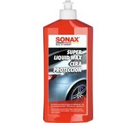 SONAX Cera dura líquida para pinturas (500 ml) cuida y mantiene la pintura y protege contra la intemperie,Antiguo modelo, etiqueta en alemán