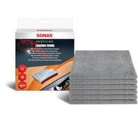 SONAX Coating Towel (6 Unidades) paños de Microfibra Suaves para Eliminar los residuos de Esmalte y sellados sin Dejar Rayas y estrías | N.° 04511000