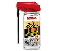 SONAX E-BIKE Spray (100 ml) cuidado para cadenas de bicicletas eléctricas, con EasySpray. Repelente al agua, previene la corrosión | N.° 08721000