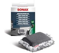 SONAX Esponja Limpia Insectos (1Ud) Elimina residuos de Insectos sin rayar | Paño de microfibra y malla, elimina insectos y suciedad incrustada sin arañar en pintura, cristal, plástico.Lavable a máquina