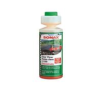 SONAX Limpiacristales 1:100 Concentrado (250 ml) limpieza eficaz para parabrisas en Verano. Remueve insectos, hollín y cceite | N.° 03711410-544
