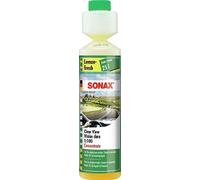 SONAX Limpiacristales 1:100 concentrado (250 ml) para el sistema de limpiaparabrisas en verano, con aroma de limón | N.° 03731410-544