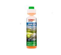 SONAX Limpiacristales 1:100 Concentrado (250 ml) limpieza eficaz para parabrisas en Verano. Remueve insectos, hollín y cceite | N.° 03711410-544