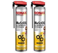 SONAX - Pack X2 Mos2Oil con Easyspray, 2 x 400 ml