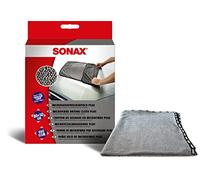 SONAX Paño de Secado de Microfibra Plus (1 Unidad) en Gran Formato, 80x50 cm, Absorbente para un Secado de vehículos Óptimo y sin Rayas | N.° 04512000