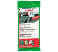 SONAX Toallitas de Limpieza Interiores (10 Unidades) para una Limpieza rápida, fácil y Profunda de Todas Las Superficies en el Interior del vehículo. Número de Referencia 04159000