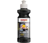 SONAX PROFILINE Cut+Finish (250 ml) Pulimento abrasivo para eliminar inclusiones de polvo, nieblas de pintura y huellas de lijado más profundas | N.° 02251410