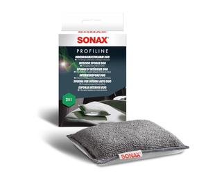 SONAX PROFILINE Esponja Microfibra Duo para Interiores del Coche (1 Unidad) Limpieza efectiva de Asientos, Alfombrillas, salpicadero | N.° 04193000