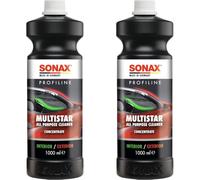SONAX PROFILINE Multistar Limpiador (1 litro) para interiores y exteriores de vehículo. Alta compatibilidad con los materiales | N.° 06273410 (Paquete de 2)