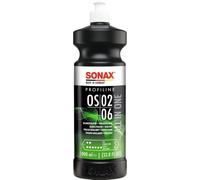 SONAX PROFILINE OS 02-06 (1 L) abrillantador todo-en-uno+sellado rápido | Pulimento suave con sellador, alto brillo, sin hologramas y efecto repelente al agua. Para uso manual y mecánico.