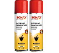 SONAX Protector de motor MotorPlast (300 ml), pintura de protección brillante para el motor. Para el mantenimiento y protección contra la suciedad, humedad y corrosión | N.° 03302000 (Paquete de 2)