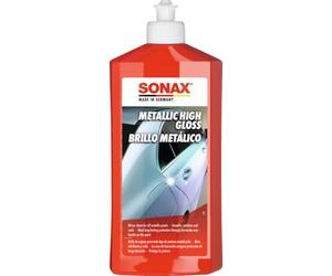 SONAX Pulimento para pintura metalizada (500 ml) limpia, sella y abrillanta | Pulidor de alto brillo con cera de carnauba, para una protección prolongada de pinturas metalizadas.