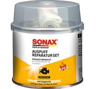 SONAX Set de reparación para tubos de escape (200 g) cierra pequeñas fisuras, agujeros y fugas en el sistema de escape | N.° 05531410