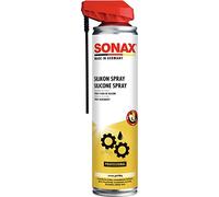 SONAX Silicona en Spray con Easy Spray (400 ml) Lubrica, cuida y Protege Las Piezas. Pulverizable del revés, para una aplicación Plana y precisa del Producto | N.° 03483000