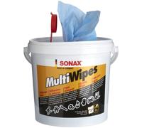 SONAX Toallitas multiusos (72 unidades) paños de viscosa resistentes y duraderos, eliminan aceite, grasa, pegamento, alquitrán, tinta, cera y pintura. También aptos para las manos | N.° 04680000