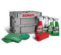 SONAX TruckerBox Paquete: caja de cuidado interior (7 piezas) Productos de alta calidad + accesorios para limpieza y cuidado de interiores, ideal para viajes | Número de artículo 07685410