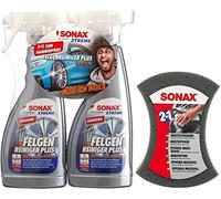 Sonax Xtreme 2 x 750 ml limpiador de llantas Plus + juego de esponja