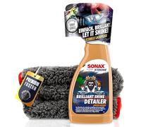 Sonax Xtreme Brilliant Shine Detailer - Limpiador de pintura para coche, 500 ml + paño de pulido, limpiador para un cuidado rápido de la pintura para un brillo fresco con efecto perla de agua