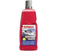 SONAX XTREME Champú RichFoam (1 L) crea una espuma densa y duradera | Champú espumoso de espuma activa de pH neutro, para lavar coche, folios y pintura mate. Aroma fresquito a bayas.