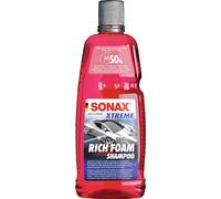 SONAX XTREME Champú RichFoam (1 litro) crea una espuma densa, duradera y que elimina la suciedad, pH neutro, aroma a bayas | N.° 02483000-544