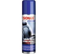 SONAX XTREME Espuma para el cuidado del cuero (250 ml) con cera de carnaúba | Espuma limpiadora y acondicionadora para cuero natural, sintético y vegano con protección UV y acabado no resbaladizo