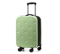SONAXO Valigia pieghevole, Valigia da trasporto da 20 pollici, Valigia rigida per PC Resistente all'usura, Valigia di Grande capacità (Green 20 Inch)