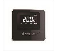 Sonda ambiente modelo Cube RF, modulante, inalámbrica de nueva generación, sin hilos mediante radiofrecuencia, color negro (Referencia: Ariston 3319118), Estándar