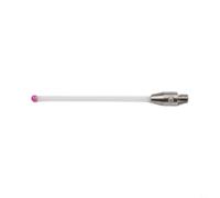Sonda CMM roscada, varilla de porcelana con cabeza de bola roja, lápiz óptico no conductor para medidas delicadas y aplicaciones EDM (A-5004-3646)